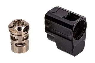 Tyrant Designs P365 Compensator features a nickel finish